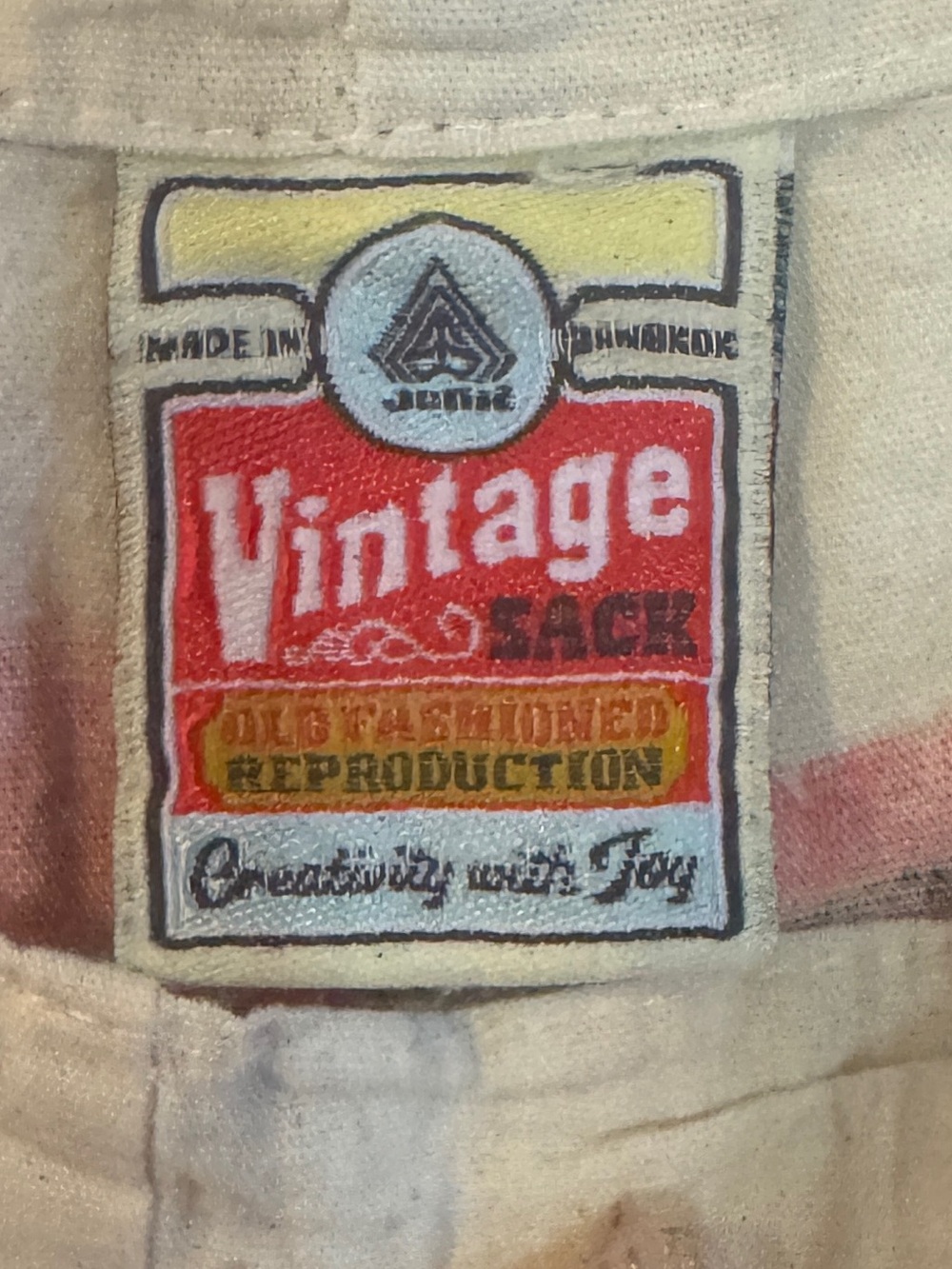 Vintage Style Feed Sack Horse Overalls | Magnolia B&W Feed Wide Leg Jumpsuit One - Picture 4 of 8